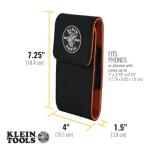 Klein Tools 55474 Phone Holder, XX-Large, Fits iPhone, Google, LG, Samsung Phones, With Magnetic Closure and Belt Clip