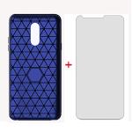 Asuwish Phone Case for LG Stylo 4 with Tempered Glass Screen Protector Cover and Cell Accessories Slim Soft Silicone Rubber Stylo4 Plus LGstylo4 Sylo4 Style 04 4+ Q Stylus Alpha Stlo4 Women Men Blue