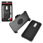 Z-GEN - for LG K40, Harmony 3, Xpression Plus 2 (2019) LM-X420, LG Solo LTE L423DL - Hybrid Armor Phone Case w/Stand/Belt Clip Holster + Tempered Glass Screen Protector - CV1 Black
