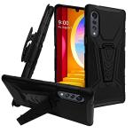 CELZEN - for LG Velvet 5G, Velvet 5G UW (LM-G900) - Phone Case w/Belt Clip Holster - CV1 Black