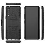 SKTGSLAMY for LG Velvet Case,with HD Screen Protector, [Shockproof] Tough Rugged Dual Layer Protective Case Hybrid Kickstand Cover for LG Velvet 5G (Black)