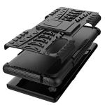 SKTGSLAMY for LG Velvet Case,with HD Screen Protector, [Shockproof] Tough Rugged Dual Layer Protective Case Hybrid Kickstand Cover for LG Velvet 5G (Black)
