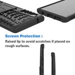 Phone Case for LG Velvet 5G/LGVelvet Verizon G5 UW T-mobile 2020 with Tempered Glass Screen Protector Cover and Stand Kickstand Hard Rugged Hybrid Cell Accessories LM G900UM 4G Tmobile Cases Men Black