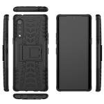 Phone Case for LG Velvet 5G/LGVelvet Verizon G5 UW T-mobile 2020 with Tempered Glass Screen Protector Cover and Stand Kickstand Hard Rugged Hybrid Cell Accessories LM G900UM 4G Tmobile Cases Men Black