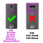 Asuwish Phone Case for LG K40/K12 Plus/X4 2019/Solo LTE/Xpression Plus 2/Harmony 3 with Screen Protector and Cell Cover Hybrid Shockproof Hard Protective Accessories LGK40 K 40 40K L423DL LMX420 Black