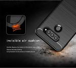 Asuwish Phone Case for LG Q70 with Tempered Glass Screen Protector Cover and Slim Thin Soft TPU Mobile Film Rugged Cell Accessories Protective LGQ70 Q730 Q 70 LGQ70phone Women Men Carbon Fiber Black