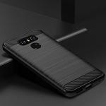 Asuwish Compatible with LG G6 Case and Tempered Glass Screen Protector Cover Cell Accessories Silicone Protective Phone Cases for LGG6 ThinQ LG6 Thin Q G 6 Plus G6+ 6G VS988 H872 Carbon Fiber Black