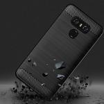 Asuwish Compatible with LG G6 Case and Tempered Glass Screen Protector Cover Cell Accessories Silicone Protective Phone Cases for LGG6 ThinQ LG6 Thin Q G 6 Plus G6+ 6G VS988 H872 Carbon Fiber Black