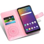 Phone Case for LG Stylo 5/5+/5V/5X/Stylo5 Plus Wallet Cases with Tempered Glass Screen Protector Leather Slim Flip Cover Card Holder Stand Cell Accessories LGStylo5 Stylus 5plus Five Women Rose Gold