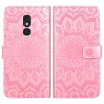 Phone Case for LG Stylo 5/5+/5V/5X/Stylo5 Plus Wallet Cases with Tempered Glass Screen Protector Leather Slim Flip Cover Card Holder Stand Cell Accessories LGStylo5 Stylus 5plus Five Women Rose Gold