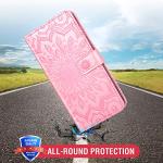 Phone Case for LG Stylo 5/5+/5V/5X/Stylo5 Plus Wallet Cases with Tempered Glass Screen Protector Leather Slim Flip Cover Card Holder Stand Cell Accessories LGStylo5 Stylus 5plus Five Women Rose Gold