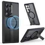 ESR for Samsung Galaxy S24 Ultra Magsafe Case with Kickstand, Wireless Charging Compatible with Magnetic, 3 Stand Modes, Military-Grade Protection, Shockproof Case Slim Fit for S24 Ultra, Black