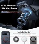TORRAS 360 Spin Magnetic Stand for Google Pixel 10 Pro XL case, Compatible with Magsafe, 4X Military Drop Protection, Slim for Google Pixel 10 Pro XL Phone Case with Kickstand, Black
