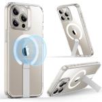 ESR for iPhone 15 Pro Max Case with Kickstand, Military-Grade Shockproof Protection, Magnetic Fully Adjustable Flickstand Phone Case, Compatible with MagSafe Accessories, Boost Series, Clear