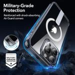 ESR for iPhone 15 Pro Max Case with Kickstand, Military-Grade Shockproof Protection, Magnetic Fully Adjustable Flickstand Phone Case, Compatible with MagSafe Accessories, Boost Series, Clear