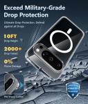 FNTCASE for Google Pixel 10 Case: Pixel 10 Pro Case Google 9/9 Pro Magnetic Clear Slim PhoneCase | Anti-Drop Shockproof Scratch Protective Thin Transparent Crystal Cell Phone Cover(Clear)