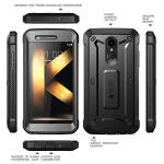 SupCase UB PRO Case for LG K30, Full-Body Rugged Drop-Proof Case with Built-in Screen Protector and Rotating Belt Clip Holster for LG K30 / LG Premier Pro/LG K10 2018 Release (Black)
