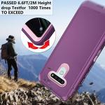 Asuwish Phone Case for LG Stylo 6/Stylo6 Plus/K71 Stylus with Tempered Glass Screen Protector and Cell Cover Hybrid Shockproof Hard Protective Accessories LGStylo6 6+ 6plus Style 06 Six 2020 Purple