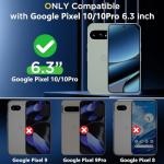 SPIDERCASE Magnetic for Google Pixel 10/Pixel 10 Pro Case, Military Grade Drop Protection Slim Crystal Clear Shockproof Anti-Fingerprint Phone Case, Phone Case for Pixel 10/10 Pro, Clear