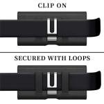 CoverON Holster for Google Pixel 10 9 Pro XL 9a / 8 Pro 7 Pro 6 Pro/Pixel 7 6 5A 4A 4 XL - Cell Phone Case Belt Clip ID Card Carrying Black Leather Pouch (Fits with Otterbox or Any Case on)