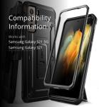 SUPCASE for Samsung Galaxy S21 5G Case with Satnd (Unicorn Beetle Pro), [Built-in Belt Clip] Heavy Duty Shockproof Protective Phone Case Without Built-in Screen Protector for Galaxy S21, Black