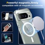SPIDERCASE Magnetic for Google Pixel 10/Pixel 10 Pro Case, Military Grade Drop Protection Slim Crystal Clear Shockproof Anti-Fingerprint Phone Case, Phone Case for Pixel 10/10 Pro, Clear