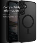BENTOBEN Magnetic for Galaxy A15 5G Phone Case, Samsung A15 5G Case,[Compatible with MagSafe] Translucent Matte Slim Shockproof Women Men Protective Case Cover for Samsung A15 5G, Black