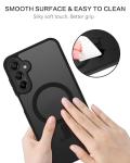 BENTOBEN Magnetic for Galaxy A15 5G Phone Case, Samsung A15 5G Case,[Compatible with MagSafe] Translucent Matte Slim Shockproof Women Men Protective Case Cover for Samsung A15 5G, Black