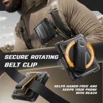 TONGATE for Motorola Razr 2025/Razr 2024 Case with Privacy Screen Protector, [Stand & Belt-Clip] [Hinge Protection Cover] [Anti-Slip], Full-Body Military Grade Protective Phone Case, Black