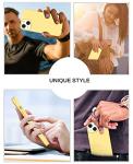 BENTOBEN Compatible with iPhone 14 Case, Liquid Silicone Gel Rubber Bumper Microfiber Lining Hard Back Shockproof Protective Phone Cover for iPhone 14 6.1",Yellow