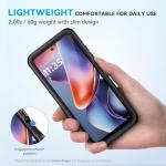 Lanhiem for Moto G 5G 2025 Case, IP68 Waterproof Dustproof Shockproof Case with Built-in Screen Protector, Full Body Underwater Protective Cover for Moto G 5G Only, Black