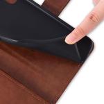 Asuwish Phone Case for Motorola Moto Edge 2022/MotoEdge 5G UW 2022 Wallet Cover with Tempered Glass Screen Protector and Flower Flip Credit Card Holder Cell Gen 3 XT2205-1 XT2205-2 6.6 Women Men Brown