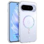 BENTOBEN Magnetic for Google Pixel 10 Case, Clear Crystal Glitter Google Pixel 10 Phone Case Compatible with MagSafe, Shockproof Sparkly Cute Women Girl Cover for Pixel 10 6.3 inch, Clear Glitter