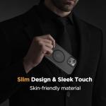 Miracase Magnetic for iPhone 15 Case (Compatible with MagSafe)（with 2X Screen Protectors） Military-Grade Protection, Anti-Fingerprint Translucent Matte Phone Cover for iPhone 15 6.1 inch, Black