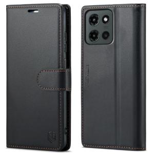 FLIPALM Wallet Case for Moto G 5G 2025, RFID Blocking Credit Card Holder, PU Leather Folio Flip Kickstand Protective Shockproof Cover for Motorola Moto G 5G 2025 (Black)