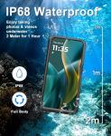 Beasyjoy for Moto G 5G 2025 Case Waterproof, IP68 Underwater with Built-in Screen Protector, Full Body Military Grade Shockproof Dustproof Protective Rugged Cover for Motorola G 5G 2025, Black