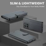 FLIPALM Wallet Case for Moto G 5G 2025, RFID Blocking Credit Card Holder, PU Leather Folio Flip Kickstand Protective Shockproof Cover for Motorola Moto G 5G 2025 (Black)