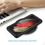 Lanhiem for Samsung Galaxy S21 Ultra Case, IP68 Waterproof Dustproof, Built-in Screen Protector, Rugged Full Body Shockproof Protective Phone Cover for Galaxy S21 Ultra 5G 6.8 Inch, Black