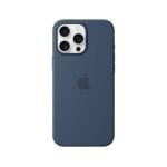 Apple iPhone 16 Pro Max Silicone Case with MagSafe and Camera Control: Lightweight Phone Case, Wireless Charging Compatible, Smooth Matte Finish; Denim