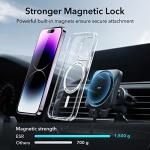 ESR Magnetic Phone Case for iPhone 14 Pro, Compatible with MagSafe, Shockproof Military-Grade Protection, Yellowing Resistant, Classic Hybrid Case (HaloLock), Clear