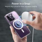 ESR Magnetic Phone Case for iPhone 14 Pro, Compatible with MagSafe, Shockproof Military-Grade Protection, Yellowing Resistant, Classic Hybrid Case (HaloLock), Clear