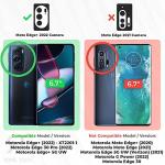 Designed for Motorola Edge Plus 2022 / Plus 5G UW/Edge Pro 30 - XT22011 Case with Belt Clip Holster - Kickstand Cover Phone Case - Black