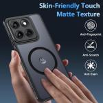 For Motorola Edge 2025 Case, Magnetic [38 N52 Magnets] Military Grade Drop Protection moto edge 2025 case - Raised Camera Lips Slim Matte Anti-Slip Phone Cover Case For Motorola Edge 2025, Black