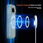 CHAOFEnG Magnetic Compatible with Google Pixel 10 & Pixel 10 Pro Case with Stand [Military Grade Drop Tested][Compatible with Magnet] Ring Translucent Slim Hard Back Soft Edge, Teal Green