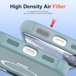 CHAOFEnG Magnetic Compatible with Google Pixel 10 & Pixel 10 Pro Case with Stand [Military Grade Drop Tested][Compatible with Magnet] Ring Translucent Slim Hard Back Soft Edge, Teal Green