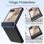 STORMTAL for Motorola Razr 2025 case, Hinge Protection, Built-in Screen Protector, Shockproof, Wireless Charging, Rugged Phone Protective Case for Moto Razr 2025 Black