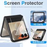 STORMTAL for Motorola Razr 2025 case, Hinge Protection, Built-in Screen Protector, Shockproof, Wireless Charging, Rugged Phone Protective Case for Moto Razr 2025 Black