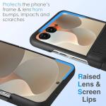 STORMTAL for Motorola Razr 2025 case, Hinge Protection, Built-in Screen Protector, Shockproof, Wireless Charging, Rugged Phone Protective Case for Moto Razr 2025 Black