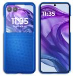 YZB Belt Case for Motorola Razr 2024 & Razr 2025, Blue | Slim Fit Lightweight & Snap-On Shockproof Protection Cover, Rotating Belt Clip Holster Kickstand Combo