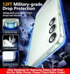 SPIDERCASE Only for Samsung Galaxy S25 Plus Case, Magnetic with [3 Stand Ways][ Military Grade Drop Protection] with Invisible Stand Shockproof Slim Case Just for Samsung Galaxy S25 Plus 6.7", Clear